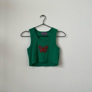 EDIKTED BUTTERFLY TANK TOP